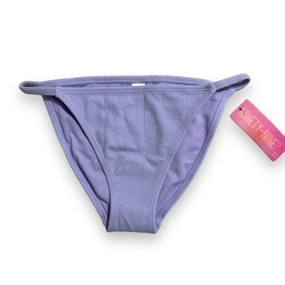 Ninety-nine lavender ribbed bikini bottom